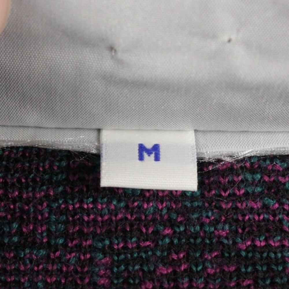 Vintage 80s Meister Ski Sweater Womens M Wool Blend 1/4 Zip Apres Ski Alpine - Picture 4 of 13